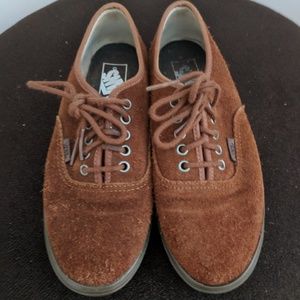 Brown suede leather Vans